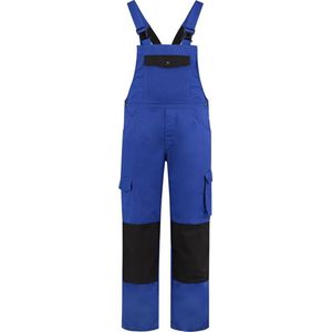 EM Workwear Tuinbroek katoen/polyester korenblauw-zwart maat 66