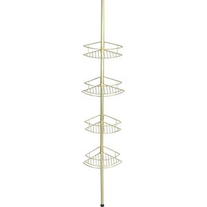 Telescopische douchebak DOLCEDO, 4 niveaus, kleur goud, WENKO