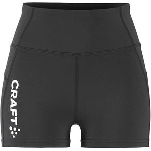 Craft Rush 2.0 Hotpants Dames - Zwart | Maat: XXL