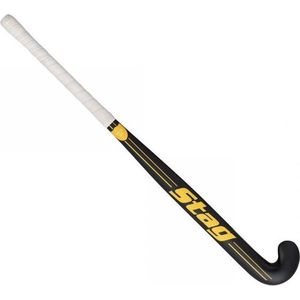 Stag Helix 100 Hockeystick - C-Bow - 25% Carbon - Junior - Zwart/Geel - 32 Inch