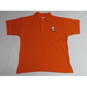 Polo - Jongens - Oranje- Effen - Snoopy - 6 jaar
