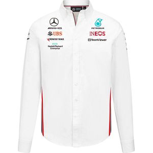 Mercedes Teamline blouse wit 2023 XXL - Toto Wolf - Lewis Hamilton - George Russel - Formule 1 - AMG