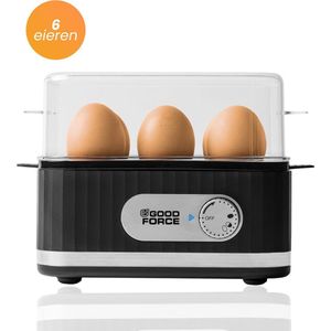 Elektrische GoodForce eierkoker voor 6 eieren met timer en alarm