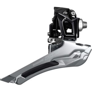 Shimano Voorderailleur 105 Fd-r7000-b 11s Aanlas Zwart/zilver