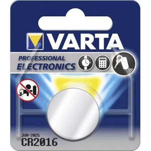 Varta Knoopcel Batterij - Cr 2016 - Lithium Professioneel - 3 Volt