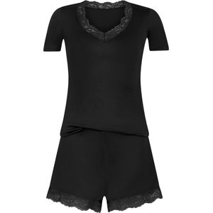 Hunkemöller Jersey Pyjamaset Zwart XL