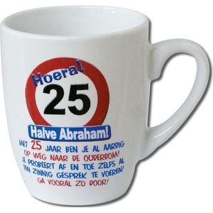 Tekstmok 25 halve Abraham