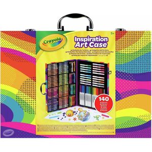 Crayola inspirerende kunstkoffer potloden stiften papier 140 stuks party pack