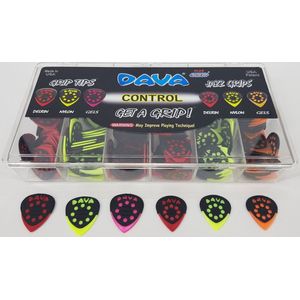 Dava - 9000 Grip Picks Combination Cabinet - 24 van iedere Grip - plectrum