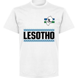 Lesotho Team T-shirt - Wit - 5XL