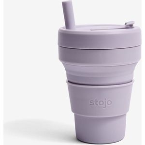 Stojo - Junior Cup - met Rietje - 250 ml - Herbruikbaar - Opvouwbaar - Lilac