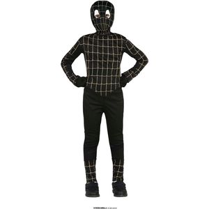 Guirca - Venom & Black Spiderman Kostuum - Zwarte Giftige Superheld Venom Kind Kostuum - Zwart - 5 - 6 jaar - Halloween - Verkleedkleding