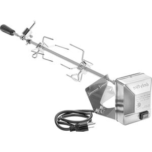 BRK-6013 Rotisserie Set RVS Gasbarbecue Accessoire Spit voor Weber Spirit 300 serie Genesis 300 serie oudere modellen gasgrill - Roestvrijstalen Rotisserie Set