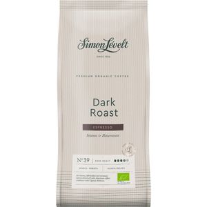 Simon Levelt Koffie Dark Roast Espresso Bio 1000 gr