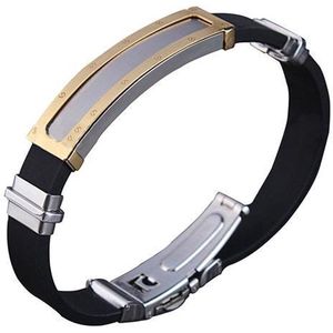 Montebello Armband Arden - Rubber - 316L Staal - 10x45mm - 20.5cm