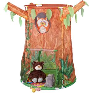 Speeltent - Speeltent voor Kinderen boomstam jongens meisjes binnen buiten HBD 126x97x97 cm bruin groen