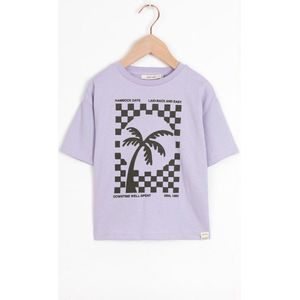 Sissy-Boy - Lavendel wide fit T-shirt met artwork