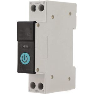 Stroomonderbreker voor DIN-rail - Intelligente wifi-schakelaar voor afstandsbediening - Draadloze 3 synchronisatiemodi (25 A) .