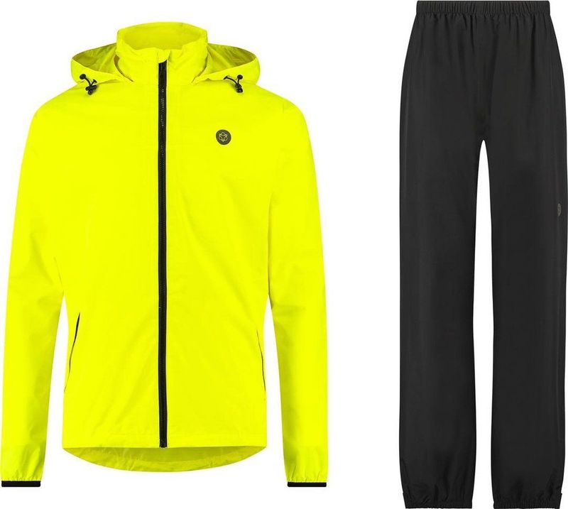 AGU GO Regenpak Essential Unisex - Geel - S - Dames & Heren - Waterdicht & Ademend