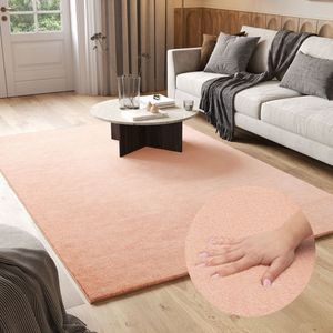 Tapiso Cuddle Vloerkleed Hoogpolig Roze Antislip Woonkamer Tapijt Maat- 200x290