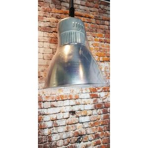 Industriele hanglamp LED in hoogte verstelbaar ZILVER