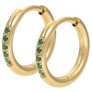 iXXXi Jewelry-Oorring Emerald-Goudkleurig-Dames Oorbellen