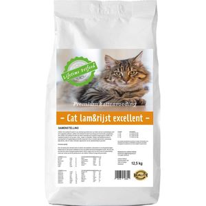 Lifetime Petfood - Cat Lam & Rijst Excellent - 12,5 Kg - Premium Quality -