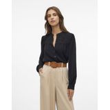 Vero Moda Blouse Vmemma Ls Lace Shirt Wvn Ga Noos 10314655 Black Dames Maat - S