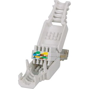 RJ45 Connector Cat6a / Cat7 - LAN stekker - Afgeschermd - FTP voor soepele en stugge kern - Field Plug - Herbruikbaar - Netwerk - Internet - RJ45 Stekker