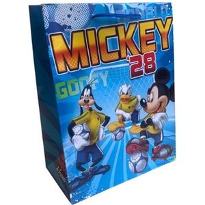 5 Luxe Disney Mickey Mouse Cadeautasjes A5 formaat 18x23cm - Disney Papieren cadeautasjes met Full-color bedrukking