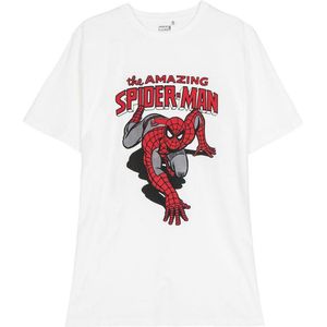 T-Shirt met Korte Mouwen voor kinderen Spider-Man Wit - S