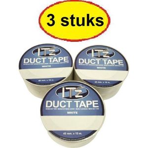 IT'z Duct Tape 23- Wit 3 stuks  48 mm x 10m |  tape - plakband - ducktape - ductape