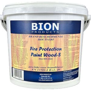 Brandwerende verf - Fire Protection Paint - Wood-S Wit 12,5 kg - Brandvertragende verf voor onbehandeld hout