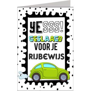 Wenskaart Geslaagd Voor Je Rijbewijs - XL Kaart