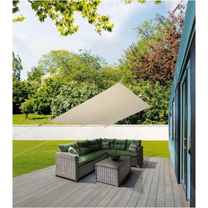 Livarno home Zonnescherm - Luifel - Rechthoek - 200x300cm - 100% Polyester - UV-Bescherming - Zonbescherming - Beige