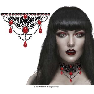 Face & Body Jewels - Hals Sticker Gothic Jewelry