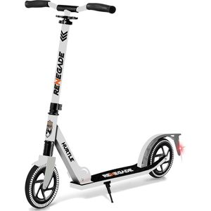 Hurtle Kinderstep voor Kinderen, Tieners, Volwassenen - 2-Wiel Renegade Kick Scooters met Verstelbaar T-Bar Stuur -Anti-Slip Aluminium Dek - Draagbare Vouwscooters voor Kinderen met Draagriem