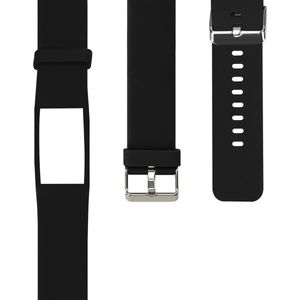 kwmobile bandje geschikt voor Polar A360 / A370 - Armband voor fitnesstracker in zwart - Horlogeband