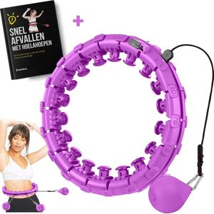 Zoluko Hoelahoep - Incl. E-Book - Hula Hoop - Hoepel - Hoelahoep Fitness - Hula Hoop Fitness - Fitness Hoepel - Weighted Hula Hoop - Weight Hoop - Hoelahoep met Gewicht - Hoelahoep Volwassenen - Hoepel Fitness - Body Hoop - Paars