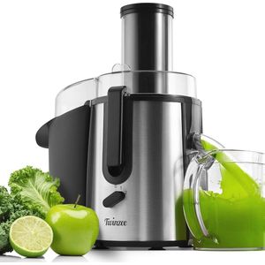 Centrifuge voor Fruit en Groenten - 850W Sapcentrifuge met 75 mm Trechter en 2 Snelheden
