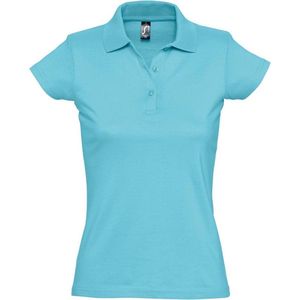 SOLS Dames/dames Prescott Poloshirt met korte mouwen Jersey Polo (Blauw Atol)