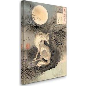 Yoshitoshi Tsukioka - The Moon on Musashi Plain - De maan op de Musashi-vlakte (1892) - 3:2