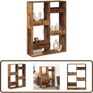 vidaXL Kamerscherm - 6 schappen - 100x33x135 cm Kamerscherm - Kamerschermen - Scheidingswand - Kamerverdeler