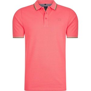 Mario Russo Polo shirt Edward - Polo Shirt Heren - Poloshirts heren - Katoen - Koraal