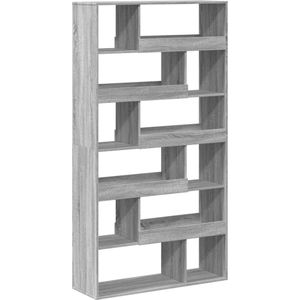 vidaXL - Boekenkastx33x187,5 - cm - bewerkt - hout - grijs - sonoma - eikenkleur