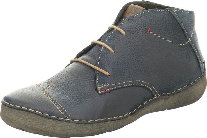 Josef Seibel FERGEY 18 - Hoge sneakersVeterlaarzenDames veterschoenenDames sneakersHalf-hoge schoenen - Kleur: Blauw - Maat: 40