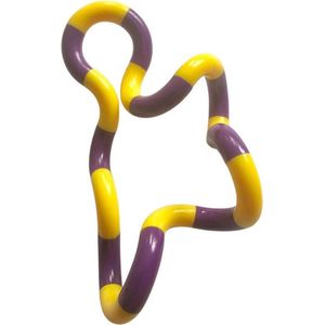 Hoogwaardige Tangl Fidget / Tangl Toy | Anti Stress Fidget | Bekend Van TikTok | Geel-Paars