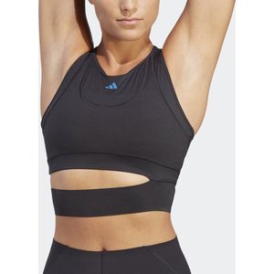 adidas Performance Tailored HIIT HEAT.RDY Crop Training Tanktop - Dames - Zwart - S