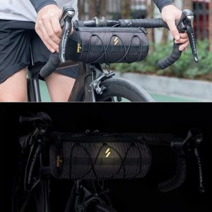 Fietsstuurtas multifunctionele - Fietstas - Stuuropbergtas - Schouderband - MTB Racefiets - Zwart - 24L Waterproof bicycle bag