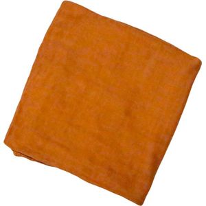 Hydrofiele doek XL - Oranje - 120x120 cm - Inbakerdoek - Swaddle doek groot